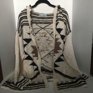Bohemian style sweater / cardigan
